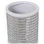 Vaso Alexandra House Living Bianco Argentato Ceramica 11 x 29 cm