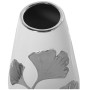 Vaso Alexandra House Living Bianco Argentato Ceramica 14 x 25 cm