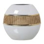 Vaso Alexandra House Living Bianco Dorato Ceramica Luminoso 13 x 23 x 21 cm