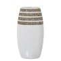 Vaso Alexandra House Living Bianco Ceramica 11 x 15 x 28 cm 16 x 9 x 30 cm