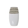 Vaso Alexandra House Living Bianco Ceramica 13 x 9 x 25 cm