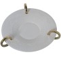 Centrotavola Alexandra House Living Bianco Dorato Ceramica 45 x 44 x 14 cm