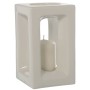 Portacandele Alexandra House Living Bianco Ceramica 15 x 25 x 15 cm