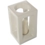 Portacandele Alexandra House Living Bianco Ceramica 15 x 25 x 15 cm