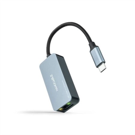 Adattatore USB C con Rete RJ45 NANOCABLE 10.03.0410 Grigio