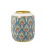 Vaso Alexandra House Living Bianco Dorato Ceramica 18 x 18 x 22 cm