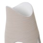 Vaso da pavimento Alexandra House Living Ecru Ceramica Righe Cerchi 24 x 24 x 63 cm