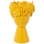 Vaso Alexandra House Living Giallo Ceramica Faccia 18 x 18 x 27 cm