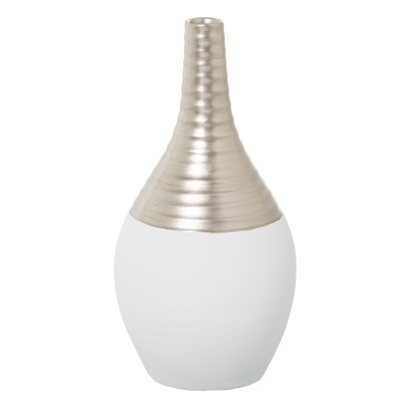 Vaso Alexandra House Living Bianco Champagne Ceramica 14 x 18 x 40 cm