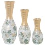 Set di 3 Vasi Alexandra House Living Verde Dorato Ceramica 25 x 36 x 46 cm (3 Pezzi)