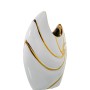 Vaso Alexandra House Living Bianco Ceramica 18 x 8 x 22 cm