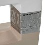 Vaso Alexandra House Living Bianco Argentato Ceramica 24 x 6 x 24 cm