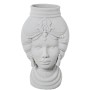 Vaso Alexandra House Living Bianco Ceramica Africana 21 x 21 x 39 cm