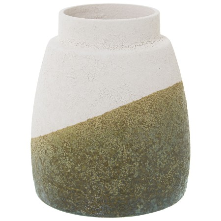 Vaso Alexandra House Living Verde Beige Ceramica 16 x 16 x 24 cm