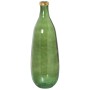 Vaso da pavimento Alexandra House Living Verde Dorato Cristallo 25 x 25 x 70 cm