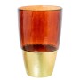 Vaso Alexandra House Living Marrone Dorato Cristallo 41 x 39 x 27 cm