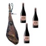 Prosciutto Iberico di Bellota Linaje Negro 9 kg Bottiglia di vino rosso 750 ml x 3 Monte Real