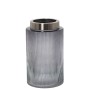 Vaso Alexandra House Living Grigio Dorato Cristallo 12 x 20 cm