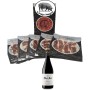 Spalla di Prosciutto Linaje Negro 100 g x 5 Bottiglia di vino rosso 750 ml Monte Real