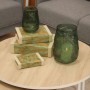 Vaso Alexandra House Living Verde Cristallo 16 x 16 x 23 cm