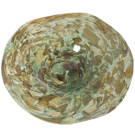 Centrotavola Alexandra House Living Verde Cristallo 36 x 36 x 8 cm