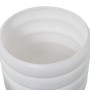 Vaso Alexandra House Living Bianco Ceramica 24 x 24 x 20 cm