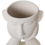 Vaso Alexandra House Living Beige Ceramica Busto 22 x 35 x 15 cm