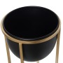 Vaso Alexandra House Living Nero Dorato Metallo 21 x 21 x 66 cm Con supporto