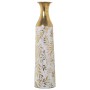 Vaso da pavimento Alexandra House Living Bianco Dorato Metallo 14 x 14 x 58 cm