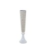 Vaso da pavimento Alexandra House Living Bianco Madreperla 21 x 21 x 87 cm