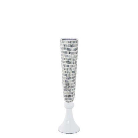 Vaso da pavimento Alexandra House Living Bianco Madreperla 21 x 21 x 87 cm