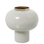 Vaso Alexandra House Living Bianco Dorato Metallo 18 x 18 x 19 cm