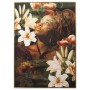 Quadro Alexandra House Living Legno Fiori Donna 100 x 4 x 140 cm