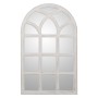 Specchio da parete Alexandra House Living Bianco Legno Consumato Finestra 4 x 76 x 50 cm