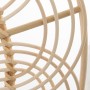 Specchio da parete Alexandra House Living Rattan Fibra naturale 2 x 54 x 54 cm Rotondo