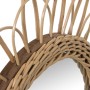 Specchio da parete Alexandra House Living vimini Fibra naturale 2 x 45 x 45 cm Rotondo