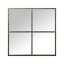 Specchio da parete Alexandra House Living Champagne Metallo Finestra 7 x 80 x 80 cm