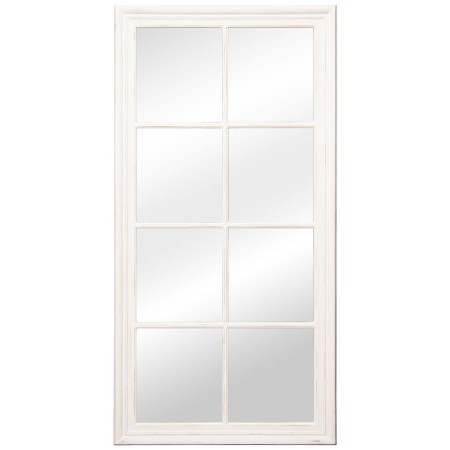 Specchio da parete Alexandra House Living Bianco Legno Rettangolare 5 x 78 x 150 cm