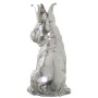 Statua Decorativa Alexandra House Living Argentato Plastica Cane Corona 14 x 18 x 25 cm