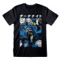 Maglia a Maniche Corte Batman Manga Cover Nero Unisex