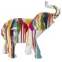 Statua Decorativa Alexandra House Living Multicolore Plastica Elefante Pittura 14 x 30 x 28 cm