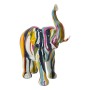 Statua Decorativa Alexandra House Living Multicolore Plastica Elefante Pittura 10 x 23 x 22 cm