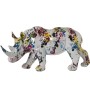 Statua Decorativa Alexandra House Living Multicolore Plastica Rinoceronte Pittura 17 x 36 x 18 cm