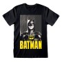 Maglia a Maniche Corte Batman Keaton Batman Nero Unisex