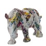 Statua Decorativa Alexandra House Living Multicolore Plastica Rinoceronte Pittura 17 x 36 x 18 cm