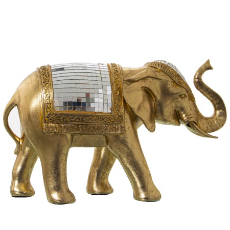 Statua Decorativa Alexandra House Living Dorato Plastica Elefante 14 x 31 x 20 cm