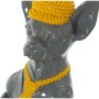 Statua Decorativa Alexandra House Living Giallo Grigio Plastica Cane Cravatta 12 x 16 x 30 cm