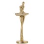 Statua Decorativa Alexandra House Living Dorato Acrilico Plastica Melammina Ballerina 10 x 10 x 30 cm