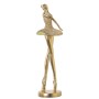 Statua Decorativa Alexandra House Living Dorato Acrilico Plastica Melammina Ballerina 10 x 10 x 30 cm