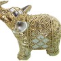 Statua Decorativa Alexandra House Living Dorato Plastica Elefante 10 x 18 x 24 cm Specchi